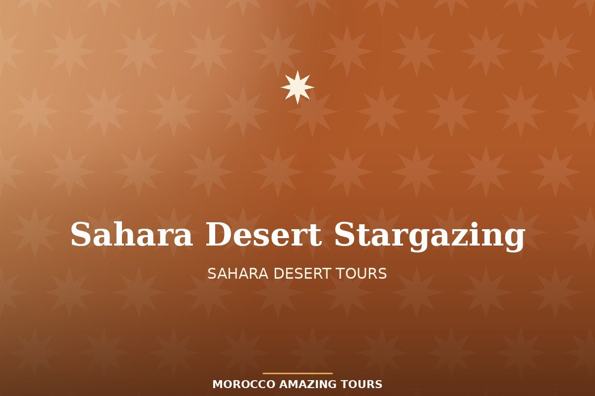 Star-filled night sky over dark silhouetted dunes at a Sahara desert camp near Merzouga
